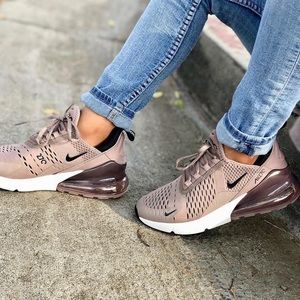 Nike Women's Air Max 270 in Taupe and Black